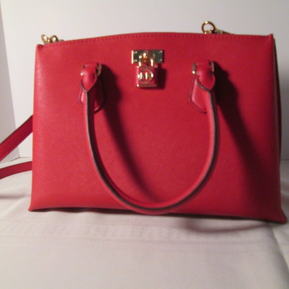 🔥Michael Kors® Ruby Medium Satchel Crimson - Picture 2 of 10